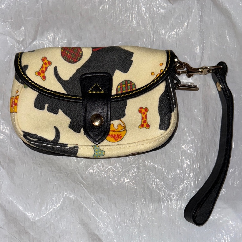 Dooney and Burke- Dog print wristlet